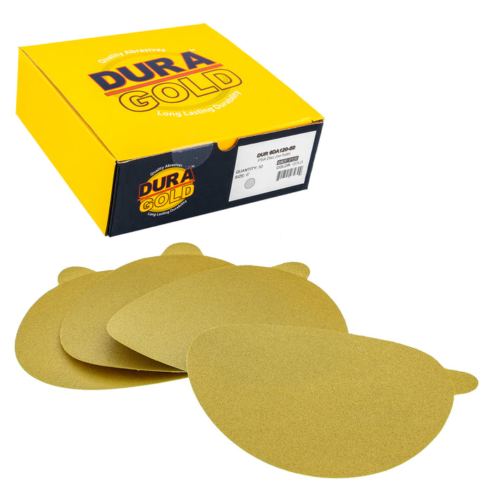 120 Grit - 6" Gold PSA Self Adhesive Stickyback Sanding Discs for DA Sanders - Box of 50