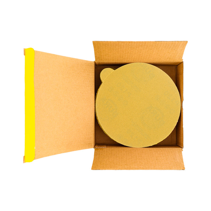 120 Grit - 6" Gold PSA Self Adhesive Stickyback Sanding Discs for DA Sanders - Box of 50