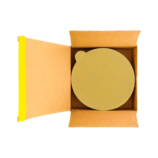 150 Grit - 6" Gold PSA Self Adhesive Stickyback Sanding Discs for DA Sanders - Box of 50