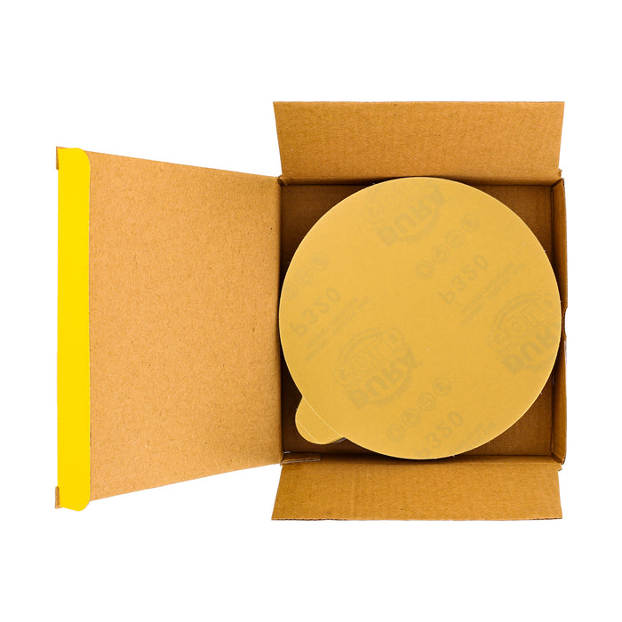 320 Grit - 6" Gold PSA Self Adhesive Stickyback Sanding Discs for DA Sanders - Box of 50