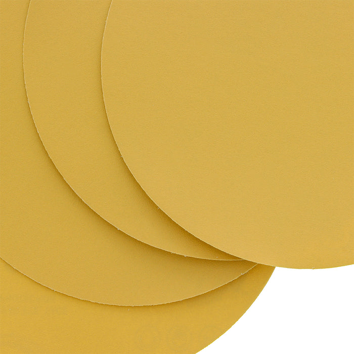 320 Grit - 6" Gold PSA Self Adhesive Stickyback Sanding Discs for DA Sanders - Box of 50