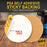 40 Grit - 6" Gold PSA Self Adhesive Stickyback Sanding Discs for DA Sanders - Box of 25