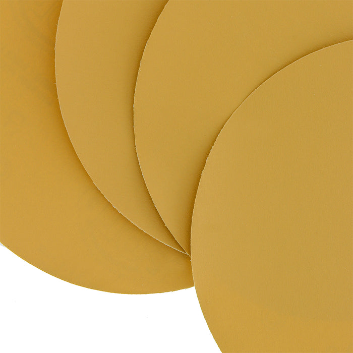 400 Grit - 6" Gold PSA Self Adhesive Stickyback Sanding Discs for DA Sanders - Box of 50