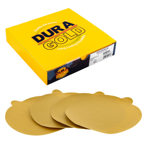 500 Grit - 6" Gold PSA Self Adhesive Stickyback Sanding Discs for DA Sanders - Box of 50