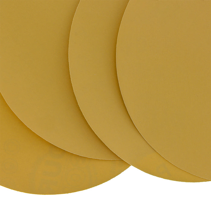 600 Grit - 6" Gold PSA Self Adhesive Stickyback Sanding Discs for DA Sanders - Box of 50