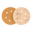 1000 Grit - 6" Gold Hook & Loop 6-Hole Pattern Sanding Discs for DA Sanders - Box of 50