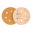 2000 Grit - 6" Gold Hook & Loop 6-Hole Pattern Sanding Discs for DA Sanders - Box of 24