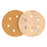 220 Grit - 6" Gold Hook & Loop 6-Hole Pattern Sanding Discs for DA Sanders - Box of 50