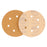 240 Grit 6" Gold Hook & Loop 6-Hole Sanding Discs for DA Sanders - Box of 50