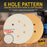 320 Grit - 6" Gold Hook & Loop 6-Hole Pattern Sanding Discs for DA Sanders - Box of 50