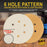 80 Grit - 6" Gold Hook & Loop 6-Hole Pattern Sanding Discs for DA Sanders - Box of 50