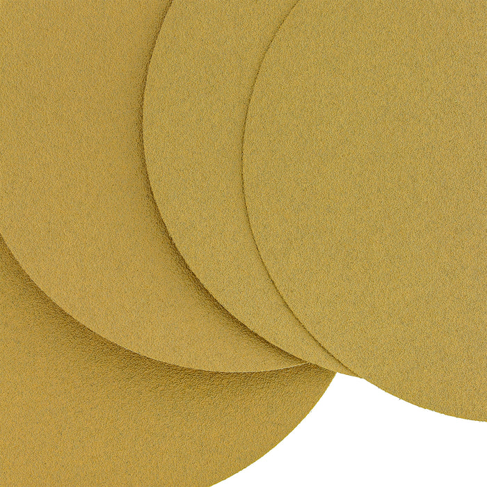 80 Grit - 6" Gold PSA Self Adhesive Stickyback Sanding Discs for DA Sanders - Box of 50