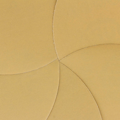 1000 Grit - 6" Gold Hook & Loop No Hole Pattern Sanding Discs for DA Sanders - Box of 24