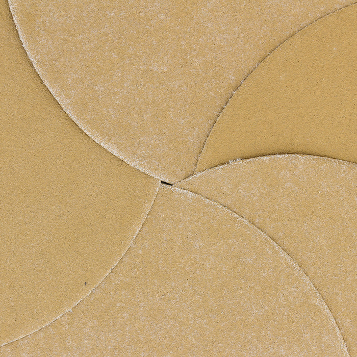 150 Grit - 6" Gold Hook & Loop No Hole Pattern Sanding Discs for DA Sanders - Box of 50