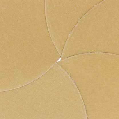 180 Grit - 6" Gold Hook & Loop No Hole Pattern Sanding Discs for DA Sanders - Box of 50