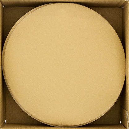 220 Grit - 6" Gold Hook & Loop No Hole Pattern Sanding Discs for DA Sanders - Box of 50