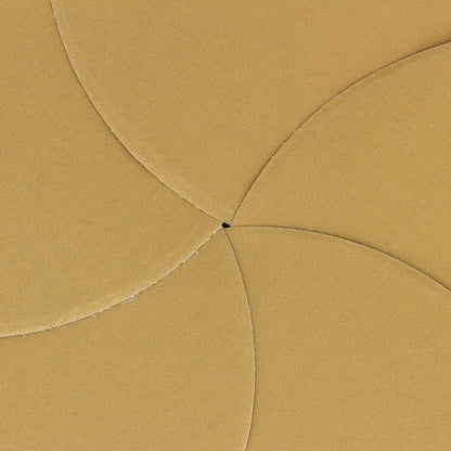 320 Grit - 6" Gold Hook & Loop No Hole Pattern Sanding Discs for DA Sanders - Box of 50