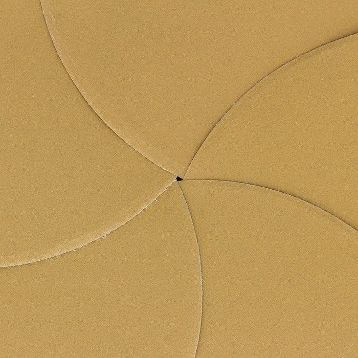 320 Grit - 6" Gold Hook & Loop No Hole Pattern Sanding Discs for DA Sanders - Box of 50