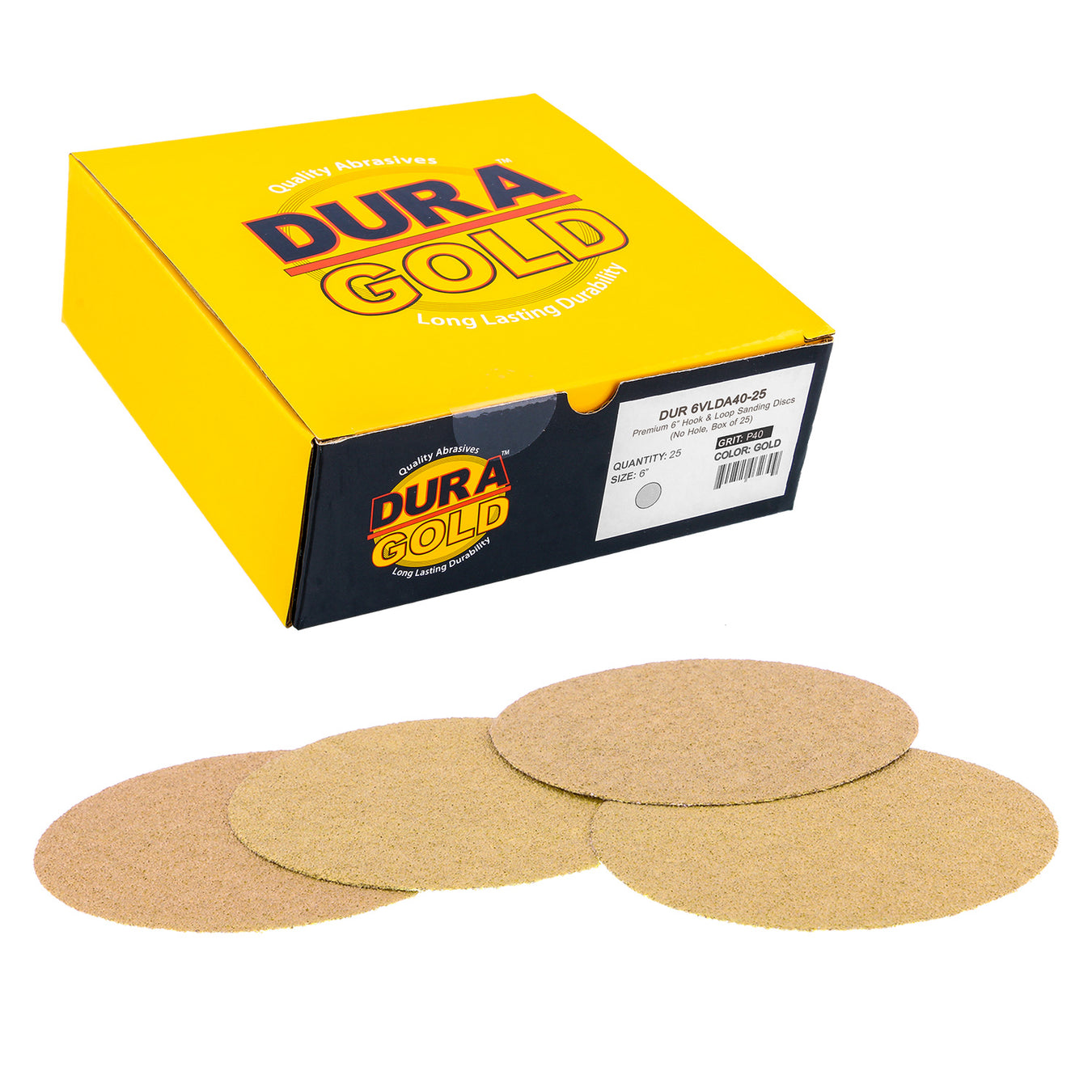 6 Inch No Hole Discs - Dura-Gold