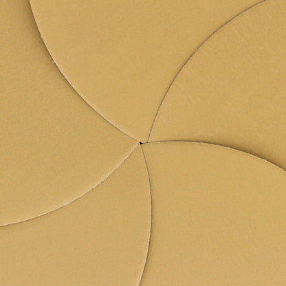 500 Grit - 6" Gold Hook & Loop No Hole Pattern Sanding Discs for DA Sanders - Box of 50