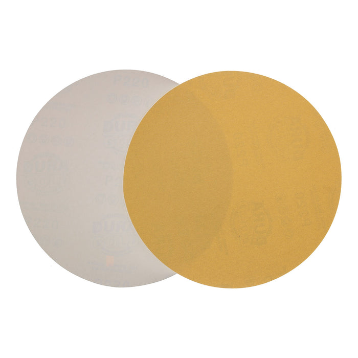 220 Grit - 8" Gold PSA Self Adhesive Stickyback Sanding Discs for DA Sanders - Box of 10