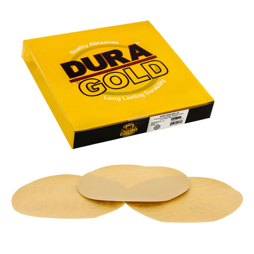 320 Grit - 8" Gold PSA Self Adhesive Stickyback Sanding Discs for DA Sanders - Box of 10