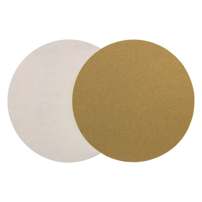 80 Grit - 8" Gold PSA Self Adhesive Stickyback Sanding Discs for DA Sanders - Box of 10