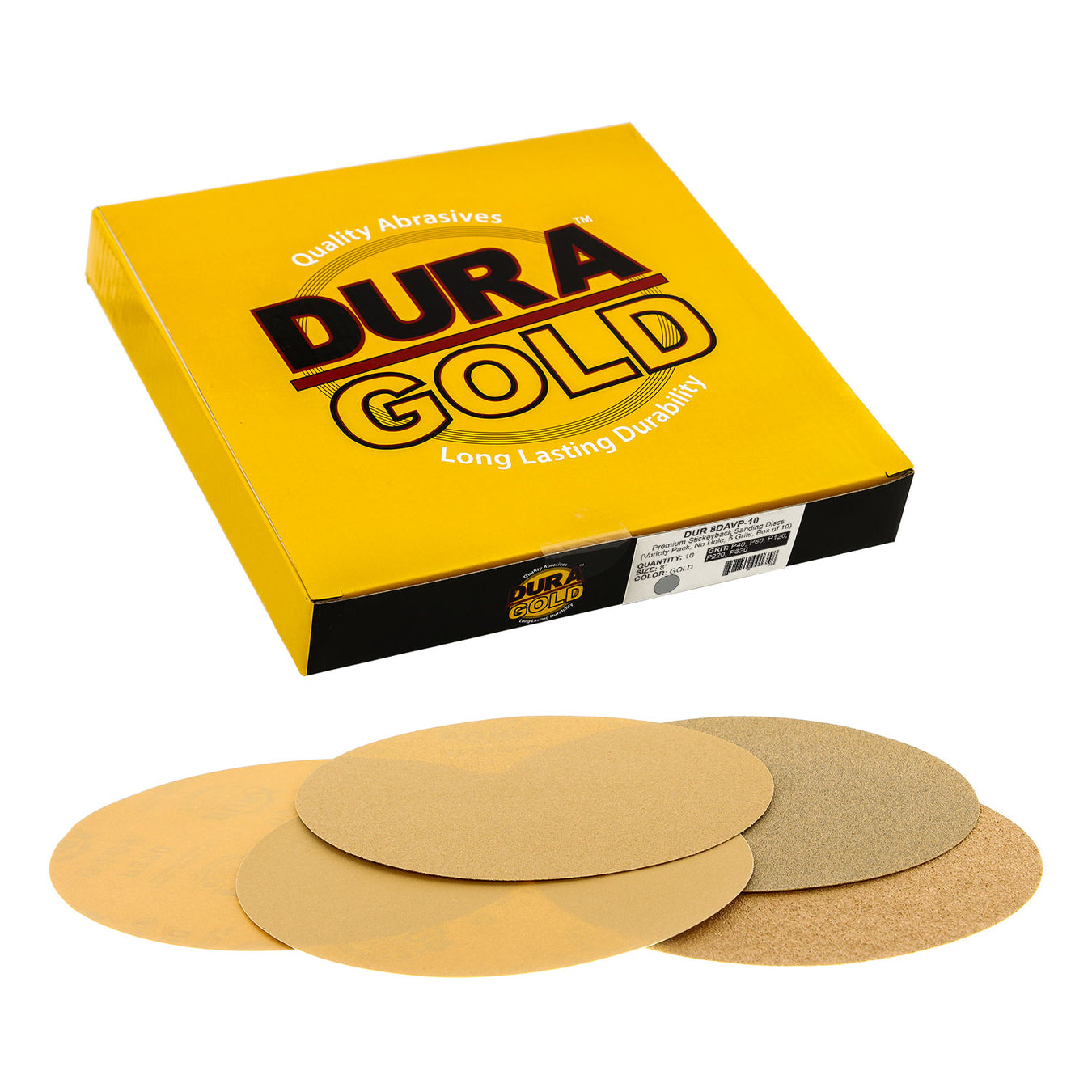 Dura-Gold DA - 8" PSA Stickyback Discs