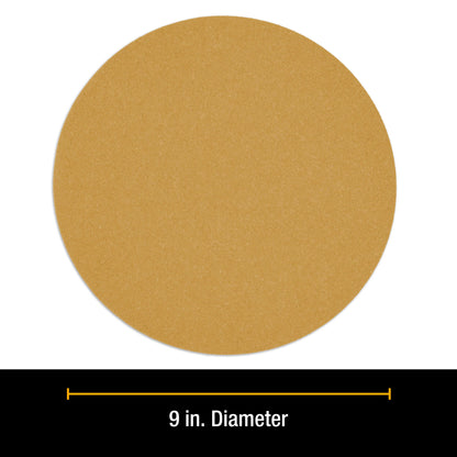 Premium 9" Drywall Sanding Discs, 60 Grit (Box of 8), Sandpaper Discs with Hook & Loop Backing, Aluminum Oxide Abrasive, For Power Sanders