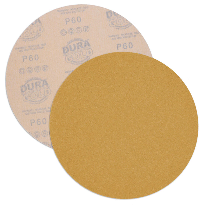 Dura-Gold Premium 9" Drywall Sanding Discs, 60 Grit (Box of 8), Sandpaper Discs with Hook & Loop Backing, Aluminum Oxide Abrasive, For Power Sanders