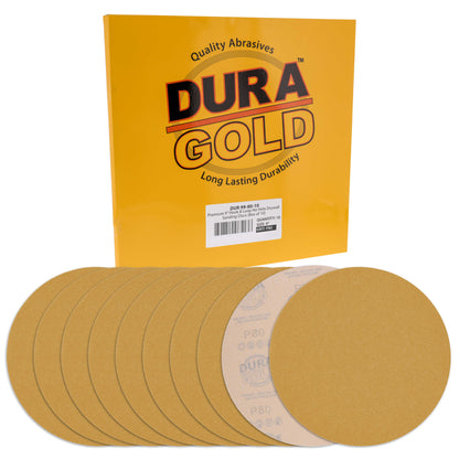 Premium 9" Drywall Sanding Discs, 80 Grit (Box of 10), Sandpaper Discs with Hook & Loop Backing, Aluminum Oxide Abrasive, For Power Sanders