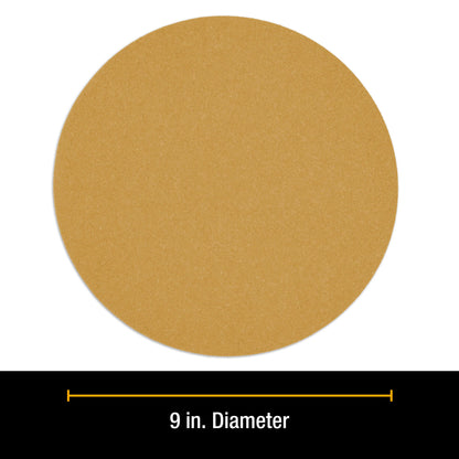Premium 9" Drywall Sanding Discs, 80 Grit (Box of 10), Sandpaper Discs with Hook & Loop Backing, Aluminum Oxide Abrasive, For Power Sanders