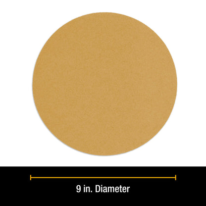 Premium 9" PSA Drywall Sanding Discs - 80 Grit (Box of 10) - Self Adhesive Aluminum Oxide Abrasive Sandpaper - For Drywall Power Sander