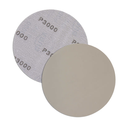 Premium 6" Wet or Dry Sanding Discs - 3000 Grit (Box of 20) - Sandpaper Discs, Hook & Loop Backing, Silicon Carbide Cutting - Orbital Sander