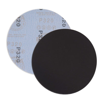 Premium 6" Wet or Dry Sanding Discs - 320 Grit (Box of 20) - Sandpaper Discs, Hook & Loop Backing - Silicon Carbide Cutting - Orbital Sander