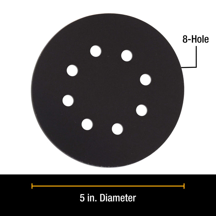 Premium 5" 8-Hole Wet or Dry Sanding Disc Variety Pack Box - 400, 600, 800, 1000, 1200, 1500, 2000 & 3000 Grit (5 Discs Each, 40 Total) - Sandpaper Discs, Hook & Loop Backing, Color Sanding