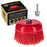 6" Abrasive Filament Nylon Bristle Cup Brush - 5/8" 11 Thread, 1/4" Hex Drill Shank Arbor, Coarse Grit Angle Grinder Brush for Truck Bed Liner Surface Prep, Sanding, Rust & Paint Removal