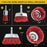 6 Piece Abrasive Filament Nylon Bristle Cup Brush Set - 1/4" Hex Drill Shank Arbor, Coarse Grit Angle Grinder Brush for Truck Bed Liner Surface Prep, Sanding, Scuffing, Rust & Paint Removal