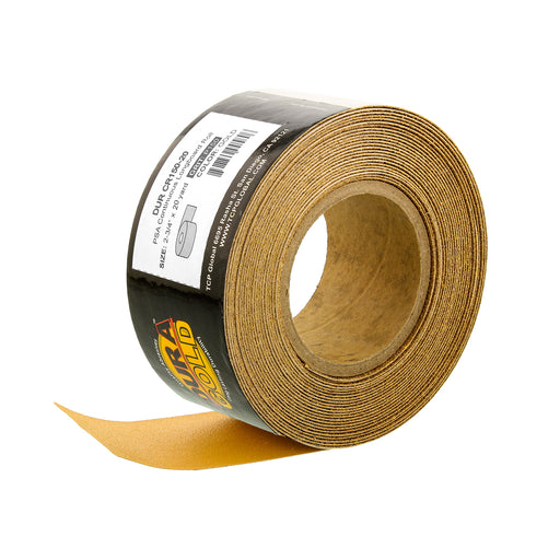 150 Grit Gold - Longboard Continuous Roll PSA Stickyback Self Adhesive Sandpaper 20 Yards Long by 2-3/4" Wide