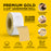 240 Grit Gold - Longboard Continuous Roll PSA Stickyback Self Adhesive Sandpaper 20 Yards Long by 2-3/4" Wide