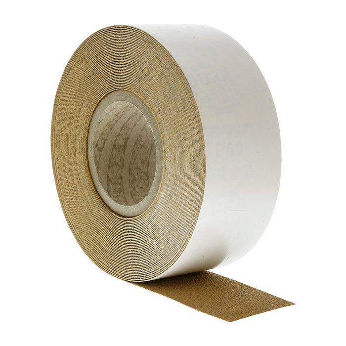 60 Grit Gold - Longboard Continuous Roll PSA Stickyback Self Adhesive Sandpaper 10 Yards Long by 2-3/4" Wide