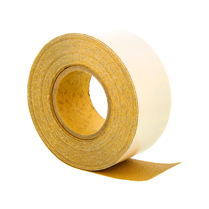 80 Grit Gold - Longboard Continuous Roll PSA Stickyback Self Adhesive Sandpaper 20 Yards Long by 2-3/4" Wide