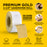 80 Grit Gold - Longboard Continuous Roll PSA Stickyback Self Adhesive Sandpaper 20 Yards Long by 2-3/4" Wide