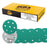 180 Grit 3.5" (90mm) Green Film Sanding Discs, 7-Hole Pattern, Box of 50 - Heavy-Duty Dustless Hook & Loop Backing Sandpaper for Random Orbital Sander, Sand Auto Paint Wood Furniture