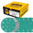 100 Grit 6" Green Film Sanding Discs, 49-Hole Pattern, Box of 50 - Heavy-Duty Dustless Hook & Loop Backing Sandpaper for DA & Random Orbital Sanders, Sand Auto Paint, Wood Furniture