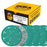 40 Grit 6" Green Film Sanding Discs, 49-Hole Pattern, Box of 25 - Heavy-Duty Dustless Hook & Loop Backing Sandpaper for DA & Random Orbital Sanders, Sand Auto Paint, Wood Furniture