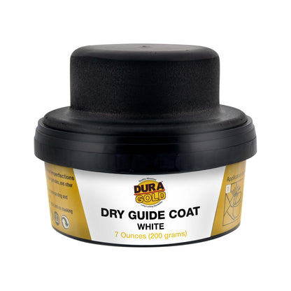 Premium White Dry Guide Coat Kit, 7 Ounces (200 Grams) - Powder that Instantly Highlights Auto Bodyshop Repair Surface Imperfections, Defects