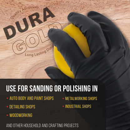 2" Round Palm Grip Foam Hand Sanding Block Pad, 2 Pack - Hook & Loop, Attach 2" DA Sandpaper Discs or Polishing Pads, Wet-or-Dry Sand Polish