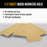 100 Grit - 1/2 Sheet Size Wood Workers Gold, 4-1/2" x 11" with Hook & Loop Backing - Box of 16 Sheets - Hand Sand Sander