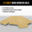 1000 Grit - 1/2 Sheet Size Wood Workers Gold, 4-1/2" x 11" with Hook & Loop Backing - Box of 16 Sheets - Hand Sand Sander